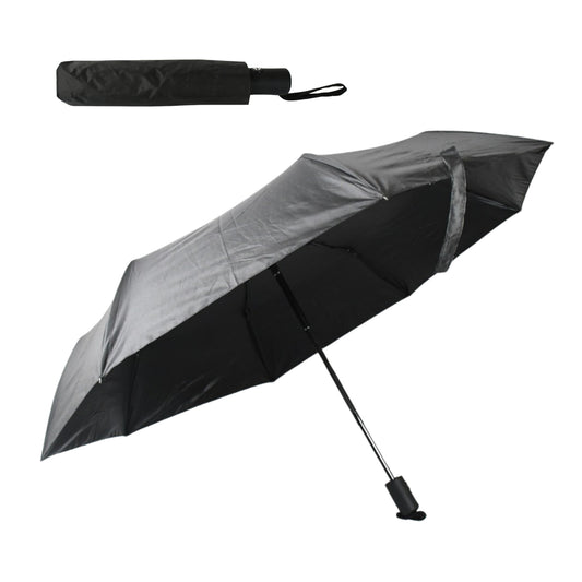 12744 2 Fold Manual Open Umbrella Windproof Sunproof Rainproof With Sturdy Steel Shaft Wrist Straps Easy To Hold Carry Umbrella For Women Men Kids